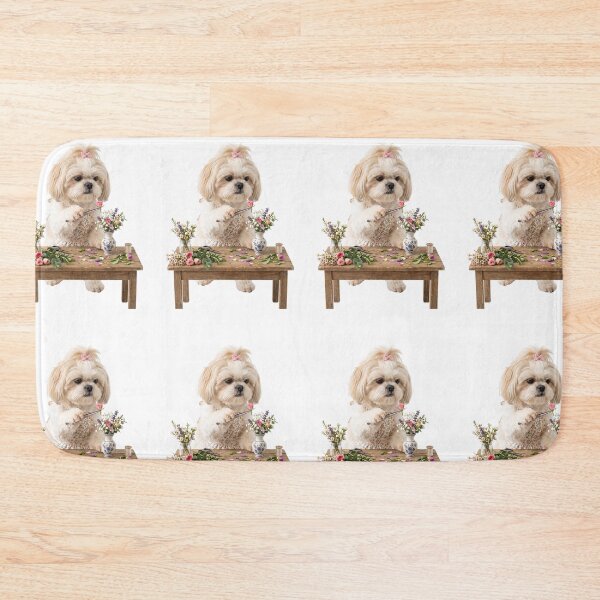 Item preview, Floral Arranger Shih Tzu designed and sold by PictoVibe.