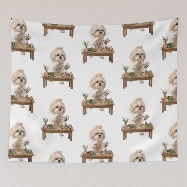 Item preview, Floral Arranger Shih Tzu designed and sold by PictoVibe.