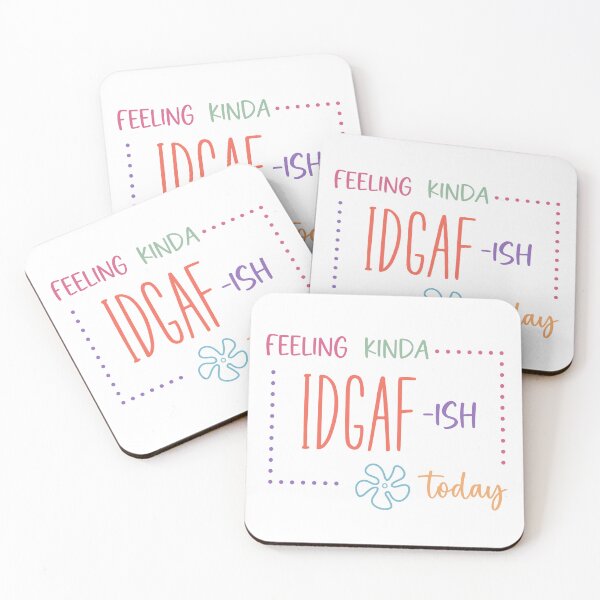 Item preview, Feeling Kinda IDGAF-ish Today Funny Sarcastic Sticker designed and sold by Usagi-Kun.