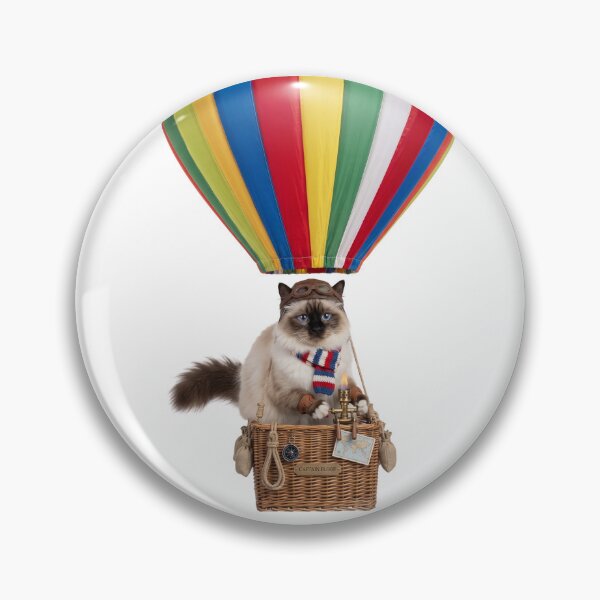 Item preview, Hot Air Balloon Birman Cat designed and sold by PictoVibe.