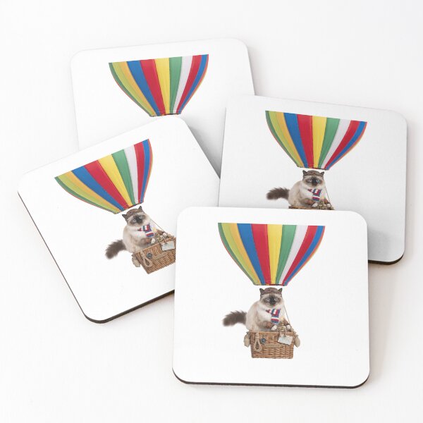 Item preview, Hot Air Balloon Birman Cat designed and sold by PictoVibe.