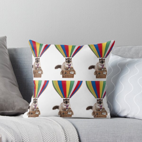 Item preview, Hot Air Balloon Birman Cat designed and sold by PictoVibe.