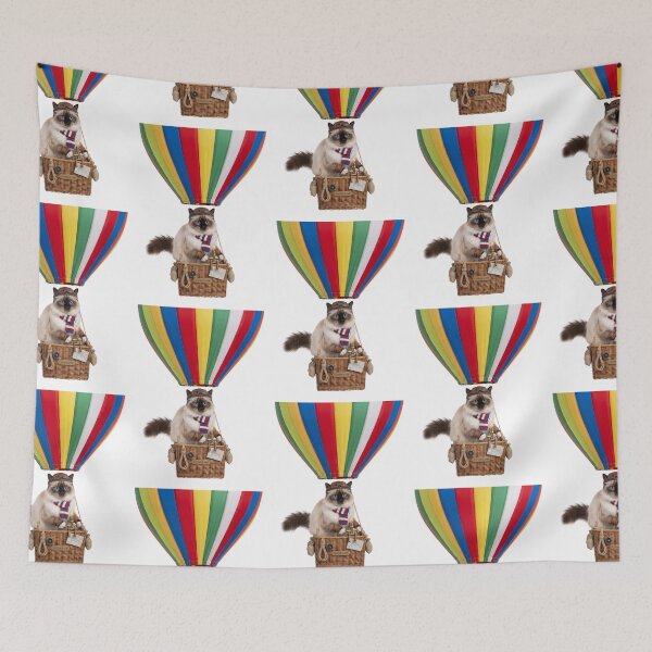 Item preview, Hot Air Balloon Birman Cat designed and sold by PictoVibe.