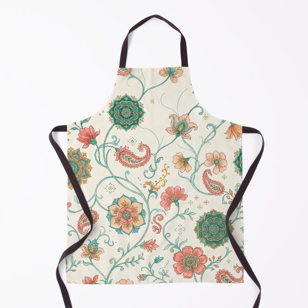 Item preview, Mandala Floral Medallion Pattern | Paisley Flowers & Leafy Vine Textile Design | Bohemian Botanical Print designed and sold by Softbear Atelier.