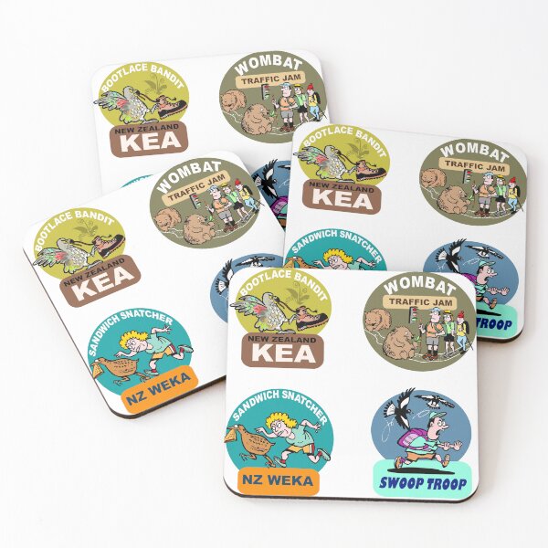 Item preview, Funny Hiking Hazards Cartoon Collection designed and sold by Al Benge - NZ & Australian Art.