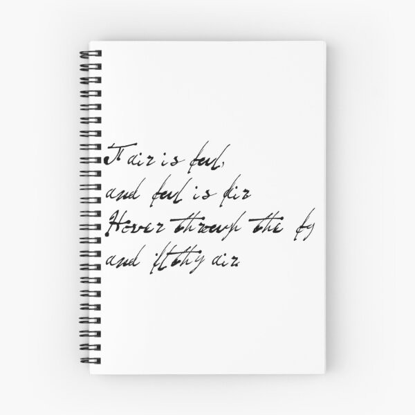 Item preview, Fair Is Foul Quote - Black Text designed and sold by kdgisj.