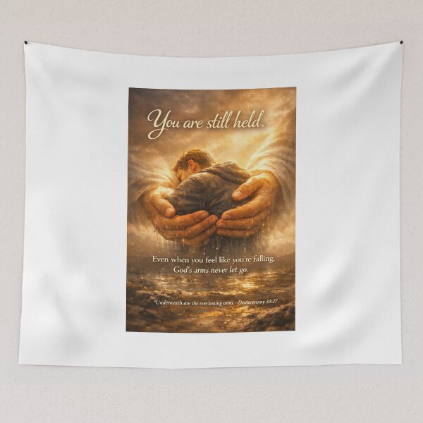 Item preview, You Are Still Held — Deuteronomy 33:27  designed and sold by MastersDesignNk.