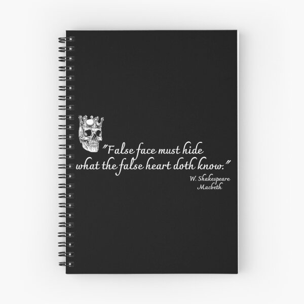 Item preview, False Face Must Hide What The False Heart Doth Know  Gothic Skull With Shakespeare Quote From Macbeth designed and sold by kdgisj.