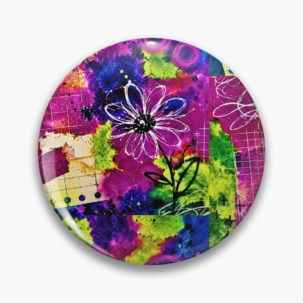 Item preview, colorful floral design, original artwork  designed and sold by OmStudioz .