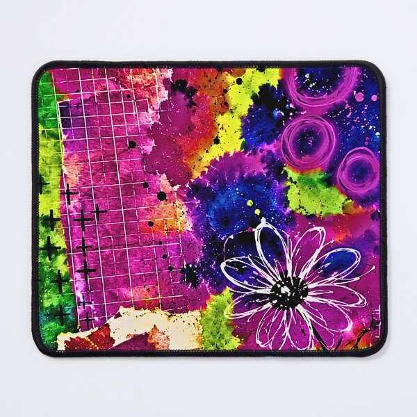 Item preview, colorful floral design, original artwork  designed and sold by OmStudioz .
