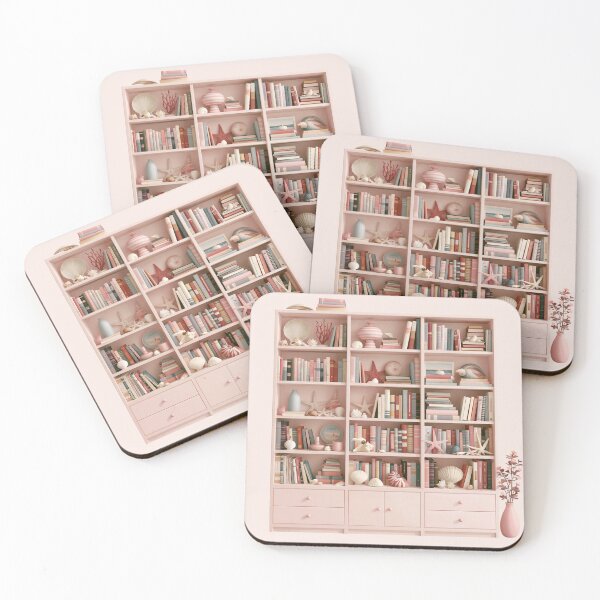 Item preview, Beach house library designed and sold by bubblyrainbow.
