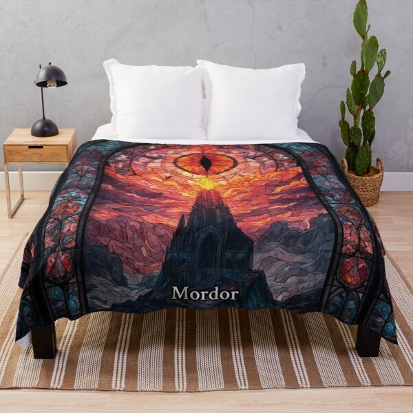Item preview, Lord of the Rings Vintage: Middle Earth Fantasy Map and Movie Quotes Fan Art designed and sold by benja-08.