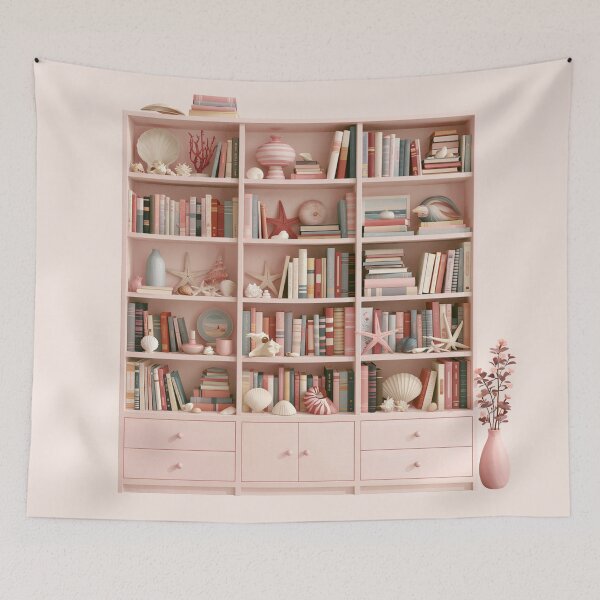 Item preview, Beach house library designed and sold by bubblyrainbow.