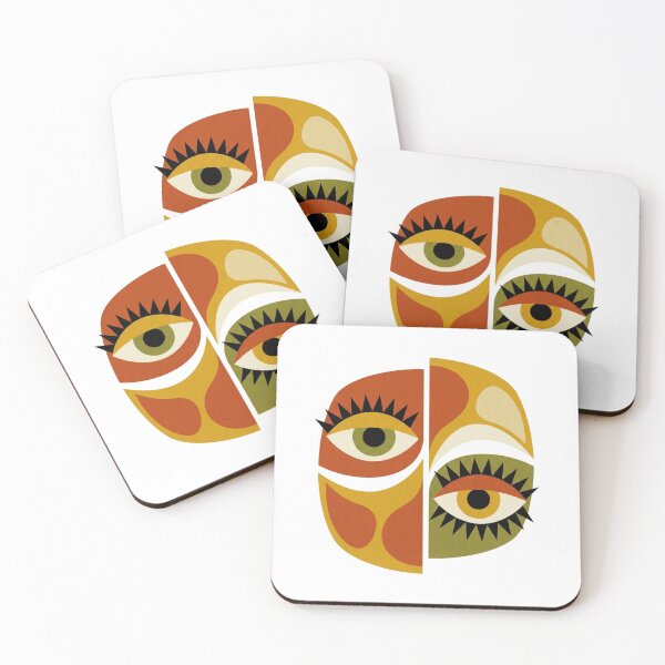 Item preview, Geometric Gaze Retro Print designed and sold by OddlySticky.