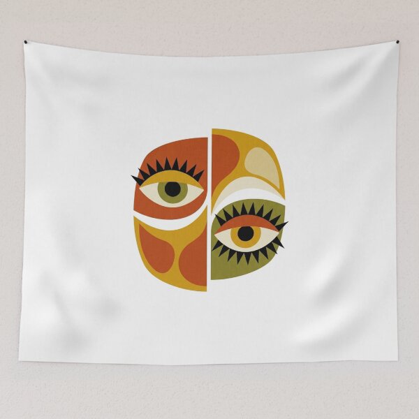 Item preview, Geometric Gaze Retro Print designed and sold by OddlySticky.
