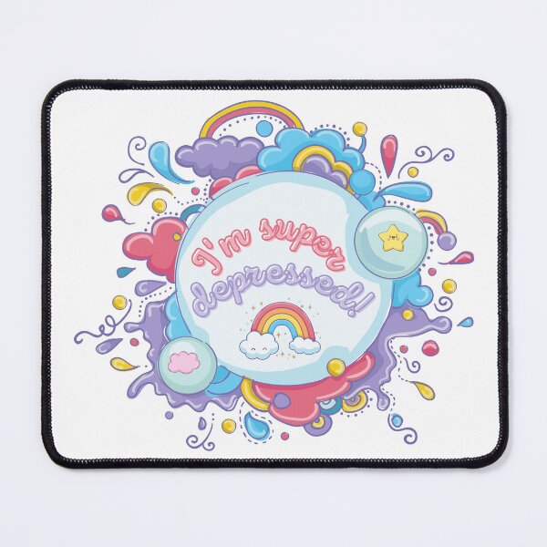 Item preview, I'm super depressed! designed and sold by SmutButtons.