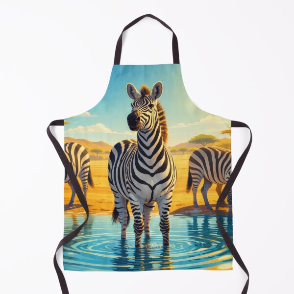 Item preview, Plains Zebra Digital African Savanna Animal Art designed and sold by kakarikihill.