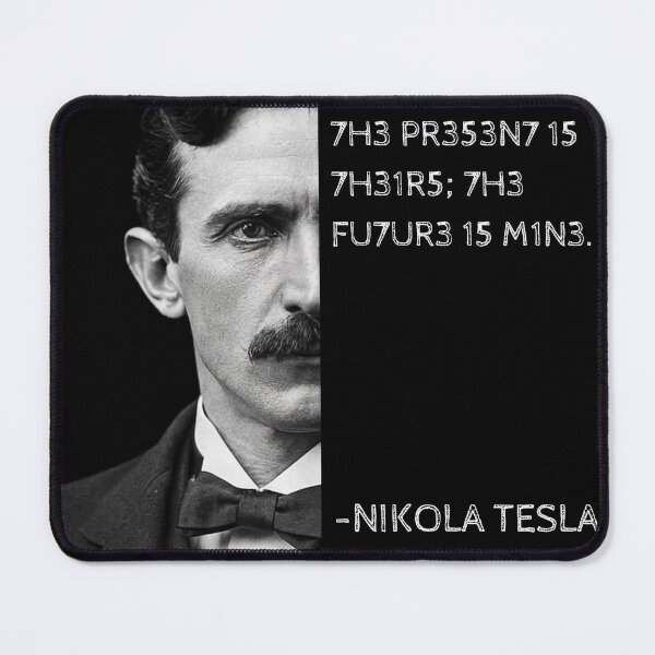 Item preview, Nikola Tesla Quote Leet Speak Art - Science designed and sold by UrbanStoic.