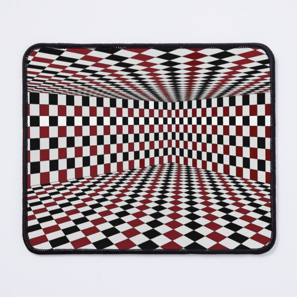 Item preview, Red White Black Checkered Rooms High Contrast Design designed and sold by TheFlyingBunny.