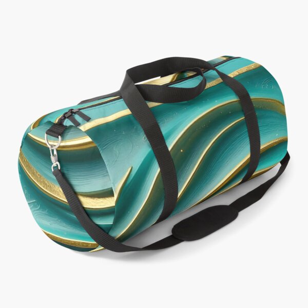 Item preview, Abstract Turquoise and Gold Spiral designed and sold by Vicky Brago-Mitchell®.