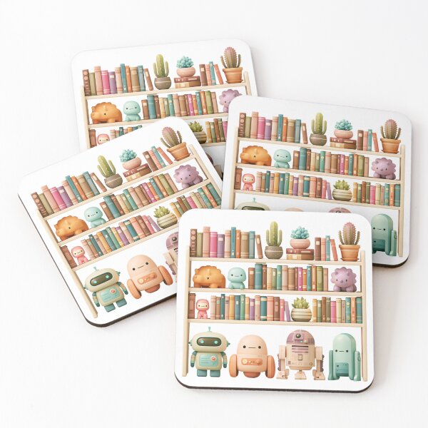 Item preview, Tiny Bookshelf Party designed and sold by bubblyrainbow.