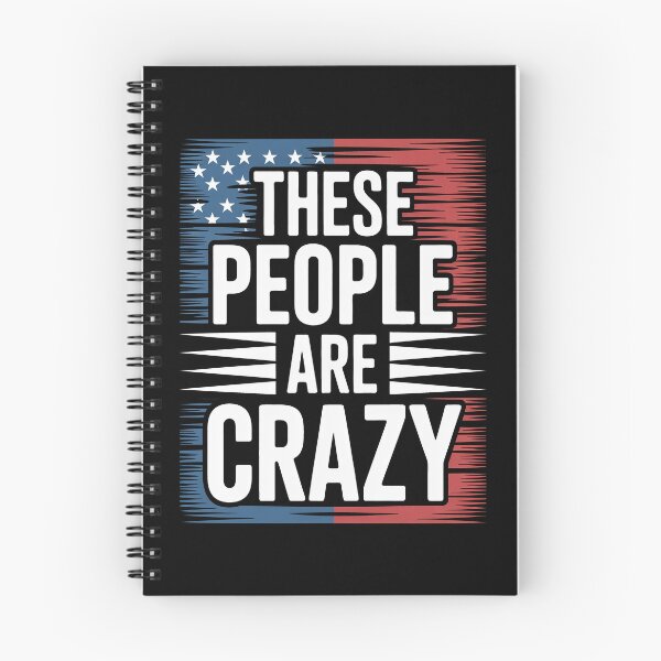 Item preview, These People Are Crazy Funny Split Flag Gift designed and sold by Say It With Ink.