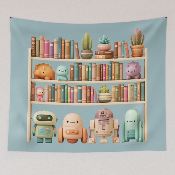 Item preview, Tiny Bookshelf Party designed and sold by bubblyrainbow.