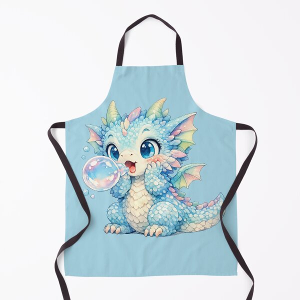 Item preview, Chibi Baby Dragon Illustration – Cute Bubble-Breathing Candy Dragon Art designed and sold by MagicMakerPh.