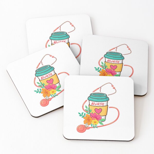 Item preview, Stethoscope Wrapped Around Coffee Cup Summer designed and sold by CaffeineConfetti.