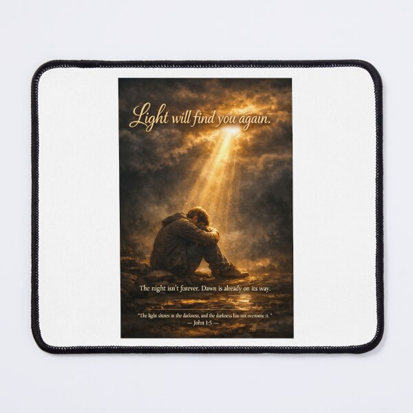 Item preview, Light Will Find You Again — John 1:5 designed and sold by Faithwave Hope & Haven.
