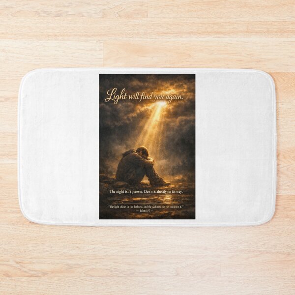 Item preview, Light Will Find You Again — John 1:5 designed and sold by MastersDesignNk.