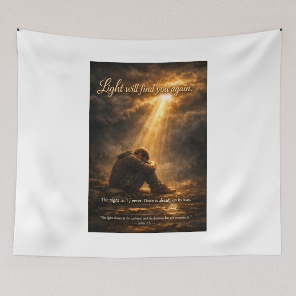 Item preview, Light Will Find You Again — John 1:5 designed and sold by MastersDesignNk.