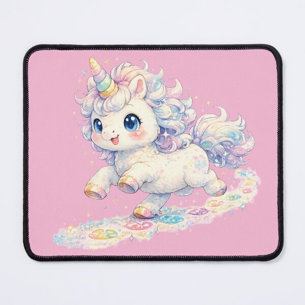 Item preview, Kawaii Rainbow Unicorn Illustration – Cute Cotton Candy Mane Sparkle Art designed and sold by MagicMakerPh.