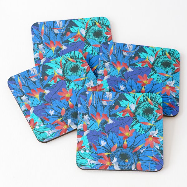 Item preview, Sunflowers in Blue designed and sold by MountainRoisin.