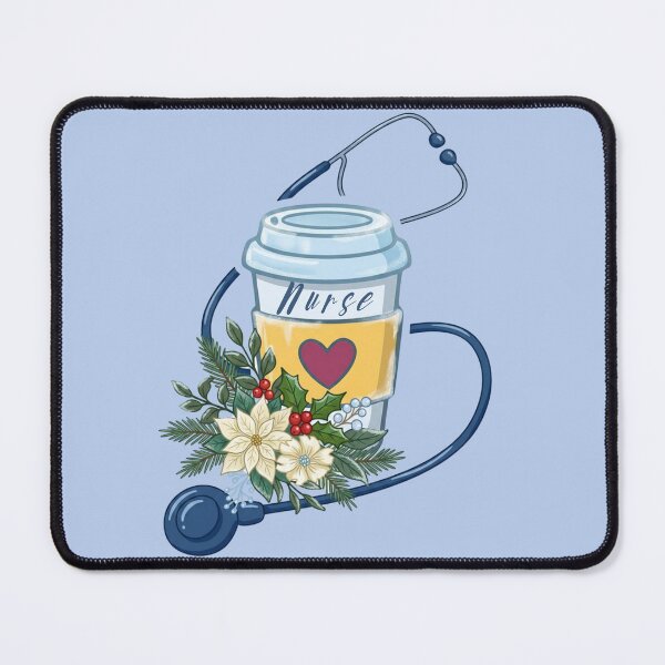 Item preview, Winter Stethoscope Wrapped Around Coffee Cup designed and sold by CaffeineConfetti.