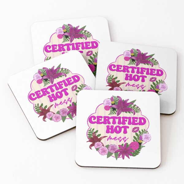 Item preview, Certified Hot Mess Floral Funny Quote designed and sold by Lacey Stonesifer.