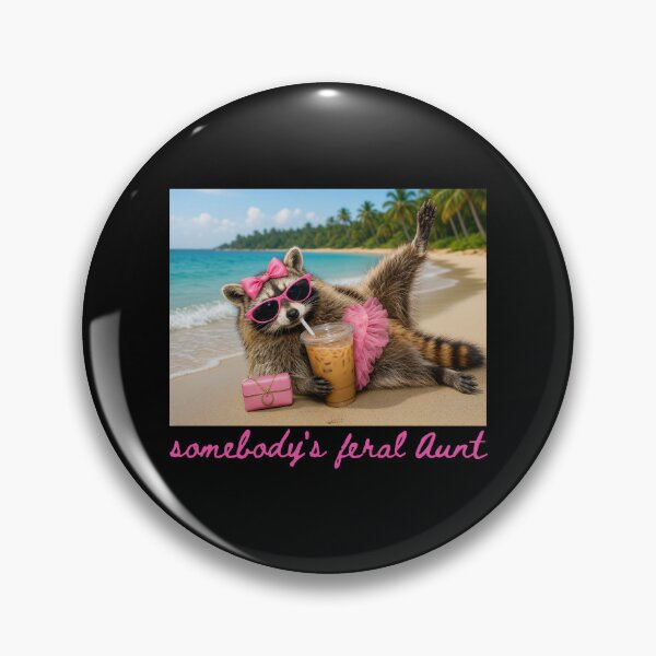 Item preview, Somebody Feral Aunt Raccoon Coffee Sarcastic Animal Humor designed and sold by leocreatives.