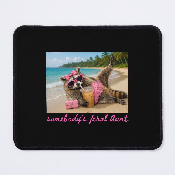 Item preview, Somebody Feral Aunt Raccoon Coffee Sarcastic Animal Humor designed and sold by leocreatives.