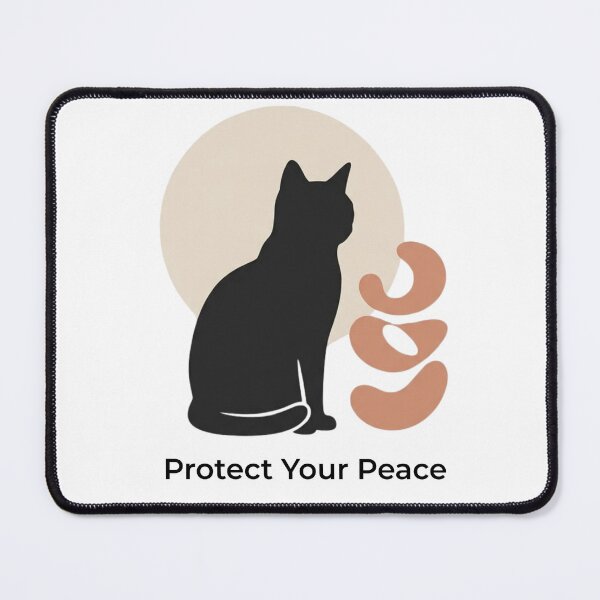 Item preview, Protect Your Peace - Wellness - Cat Design designed and sold by RunningWhiskers.
