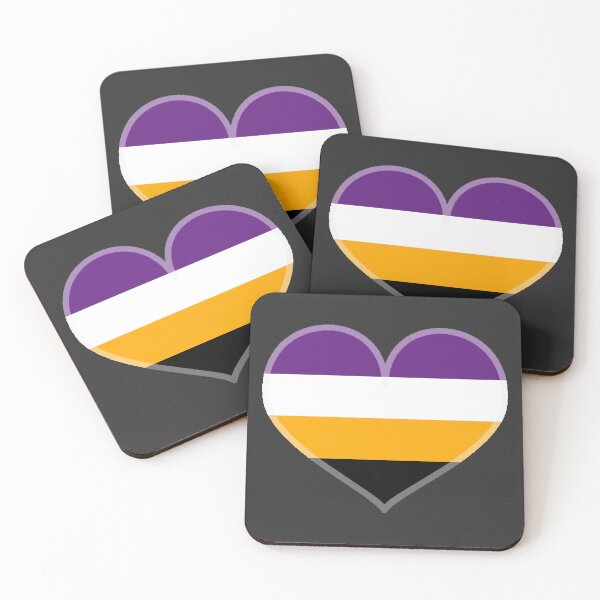 Item preview, Non-Binary Alt Pride Heart [Dark Edition] designed and sold by Roxzania.
