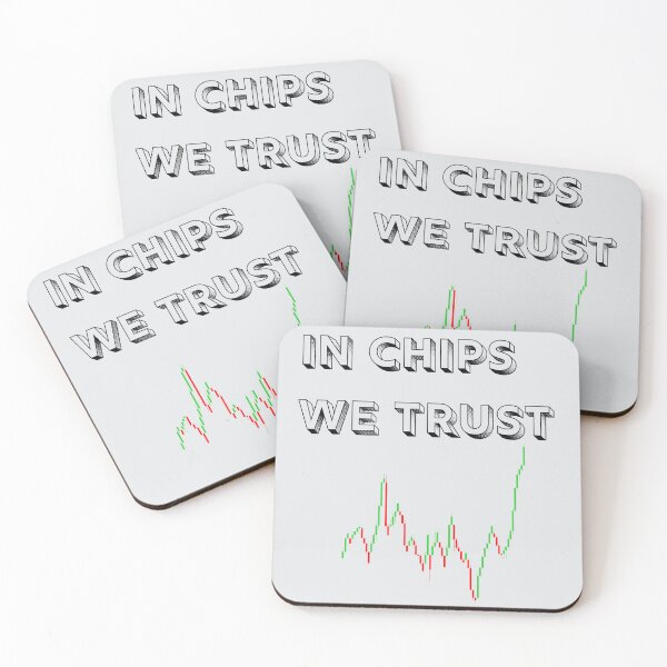 Item preview, In Chips We Trust – Semiconductor Chip Graphic designed and sold by Coastal Joy.