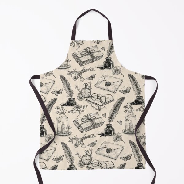 Item preview, Quill Ink Letters Toile Pattern Romantic Poetcore designed and sold by StickyGuys.