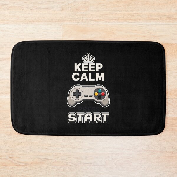 Item preview, gamer play Keep Calm and Press Start Retro Gaming Controller Design designed and sold by Uglyandcute.