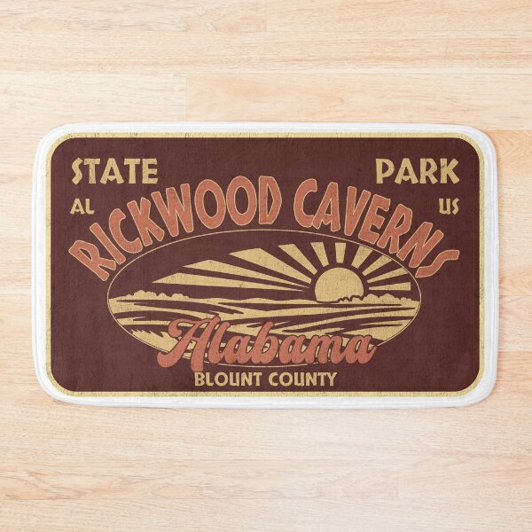 Item preview, Rickwood Caverns State Park, Blount County, Alabama, Marshall County, Alabama, badge design designed and sold by Wanderful-roads.