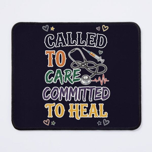 Item preview, Called To Care Committed To Heal Funny Nurse Healthcare Worker Gift Tshirt designed and sold by HopeAndHustle.