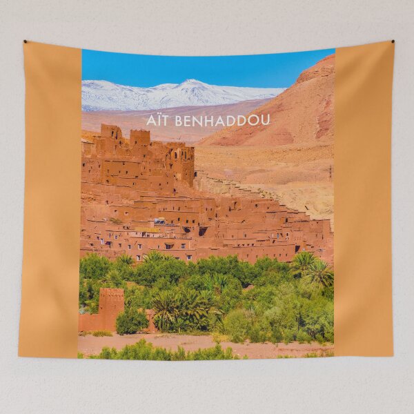 Item preview, Aït Benhaddou Modern Travel Poster designed and sold by travelwitheric.