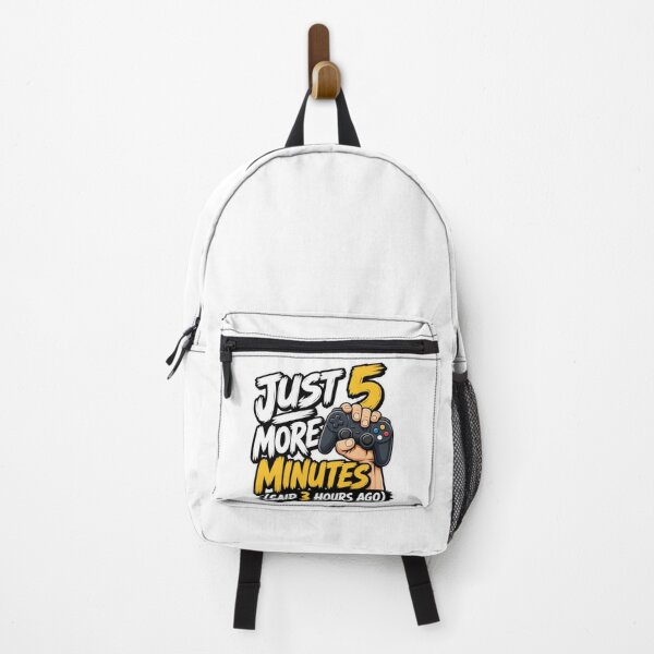 Item preview, gamer play Just 5 More Minutes Said 3 Hours Ago Funny Gamer Quote designed and sold by Uglyandcute.