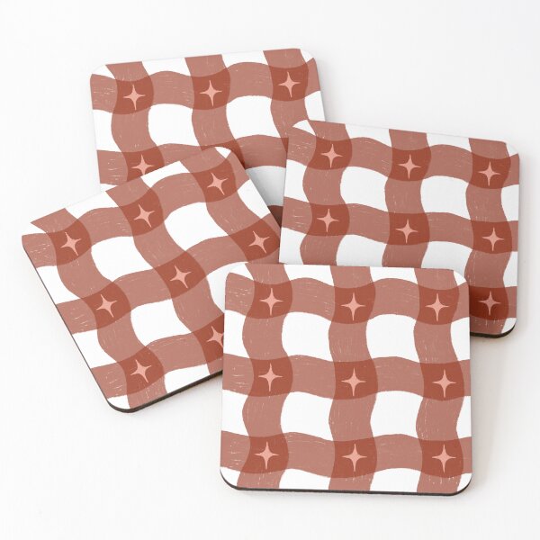 Item preview, Wavy gingham pattern designed and sold by pinkyfish1010.