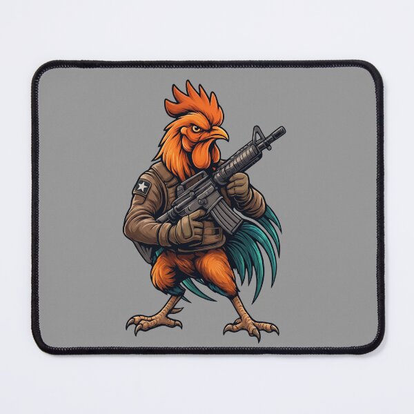 Item preview, Badass Tactical Rooster Soldier Combat Chicken Rifle Vector designed and sold by BreezifyDesignStudio.