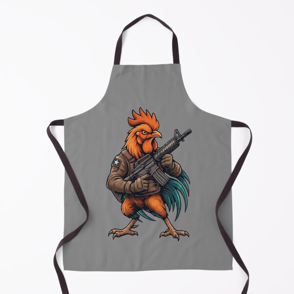 Item preview, Badass Tactical Rooster Soldier Combat Chicken Rifle Vector designed and sold by BreezifyDesignStudio.